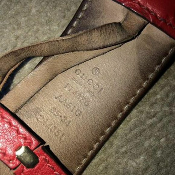 Gucci Belt Red Monogram - Picture 2 of 5